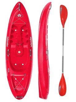 2022 Islander Koa Beach Sit On Top Kayak – Coral Red -Airush shop KOA Beach Coral Red With Junior Colt Alloy Paddle