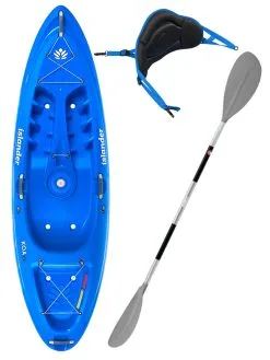 2021 Islander Koa Beach Sit On Top Kayak – Reef Blue -Airush shop KOA Beach Reef Blue Surf Back Rest Egalis Paddle Package