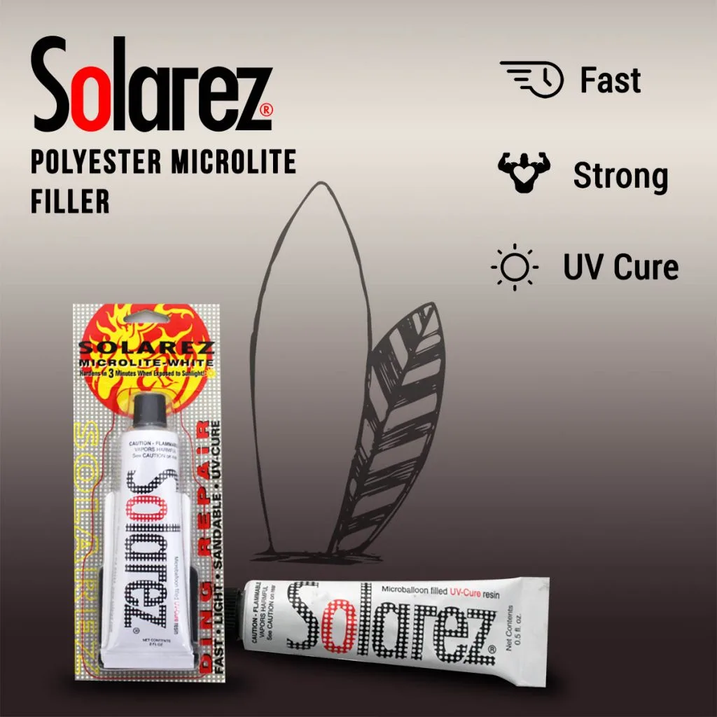 Solarez 2oz Polyester Microlite White Filler Ding Repair 6 Solarez 2oz Polyester Microlite White Filler Ding Repair - Image 4