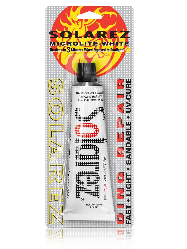 Solarez 2oz Polyester Microlite White Filler Ding Repair 3 Solarez 2oz Polyester Microlite White Filler Ding Repair