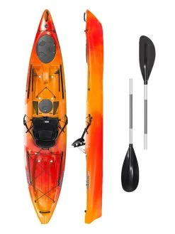 Wilderness Systems Tarpon 120 Sit On Top Kayak Saffron -Airush shop Tarpon 120 MANGO with 2 Part Paddle