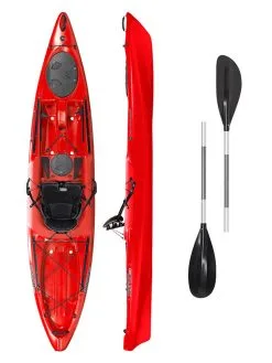Wilderness Systems Tarpon 120 Sit On Top Kayak Red -Airush shop Tarpon 120 RED with 2 Part Paddle