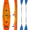 Wilderness Systems Tarpon E 130 Tandem Double Sit On Top Kayak MANGO -Airush shop Wilderness Systems Tarpon 130T Saffron with Palm Drift Paddles